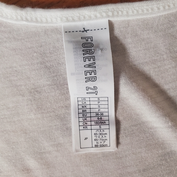 2/$35- Forever 21 "Coffee First" backwards lettered  tank top- Small - Picture 4 of 7